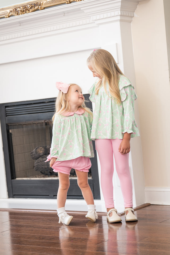Abree Rose Of Bows Legging Set