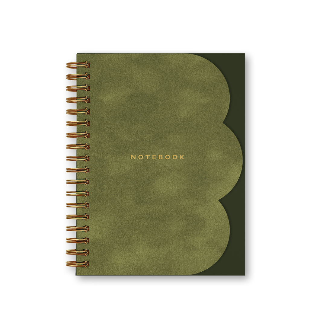 Clamshell Notebook in Moss
