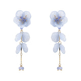 Acrylic Flower with Drop 3" Earring