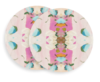 Tart Coaster - Monets Garden Pink