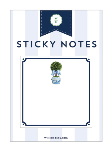 3x3 Striped Topiary Sticky Notes