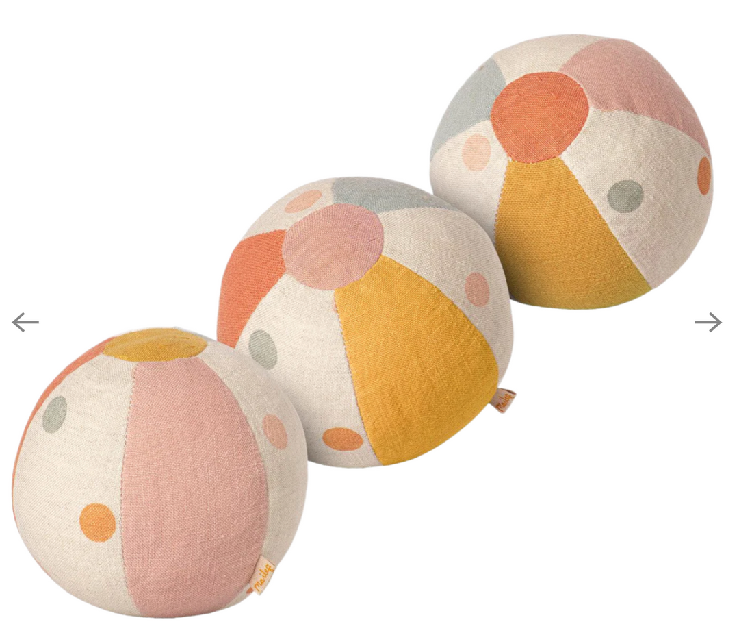 Maileg Soft Rattle Balls - Set of 3