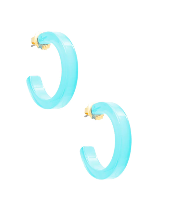 SMALL Daphne Resin Hoop Earrings