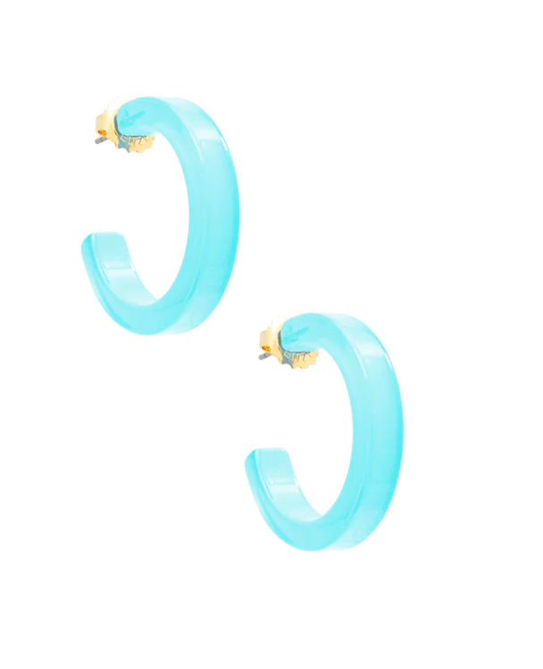 MEDIUM Daphne Resin Hoop Earring