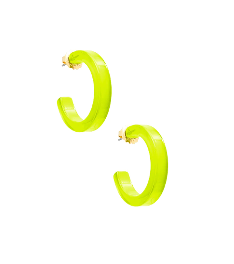 MEDIUM Daphne Resin Hoop Earring