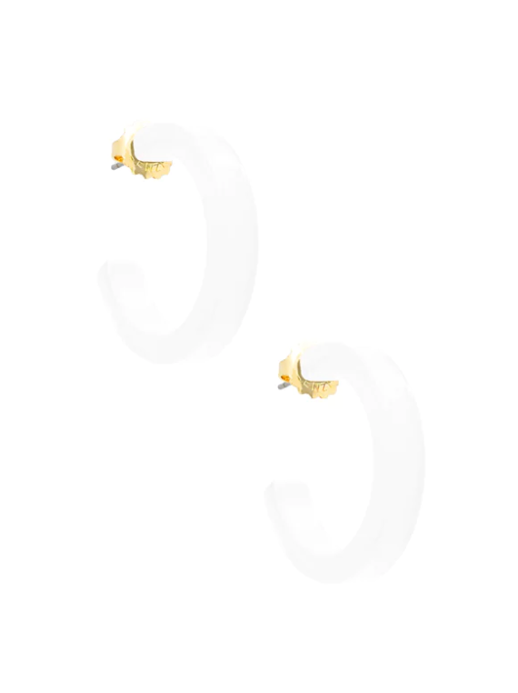MEDIUM Daphne Resin Hoop Earring