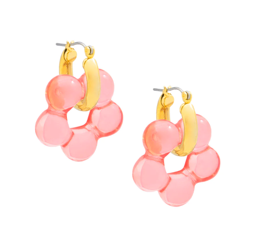 Adalie Flower Hoop Earrings