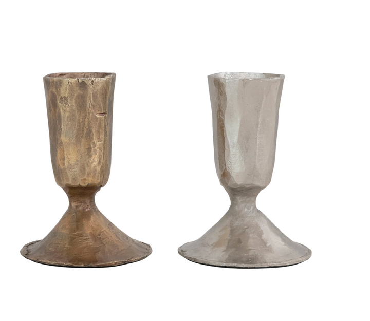 Metal Taper Candle Stick Holder - 2 finishes