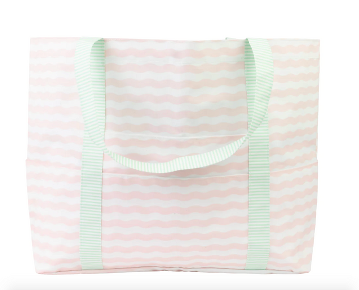 Apple of My Isla Summer Bag - pink and green