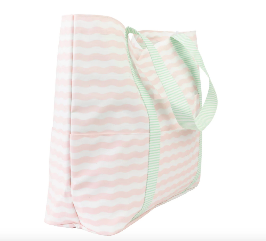 Apple of My Isla Summer Bag - pink and green
