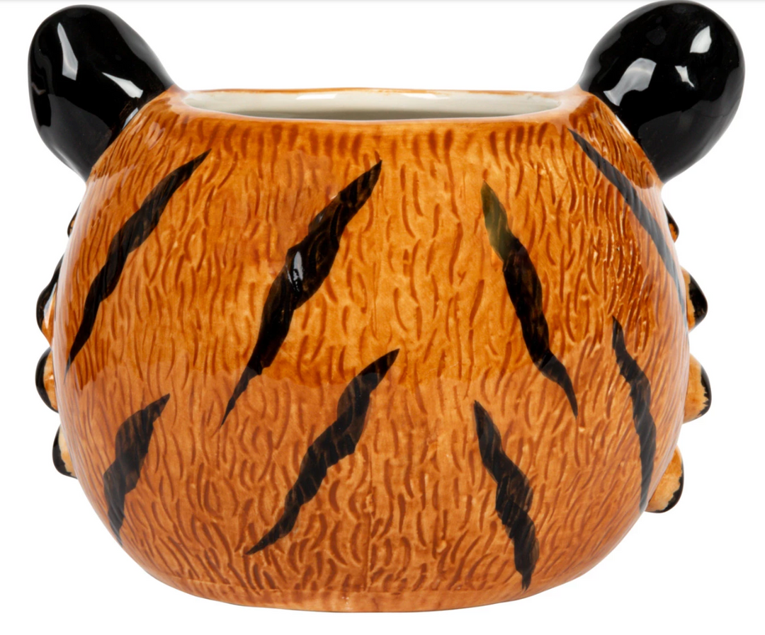 tiger head plant pot Ceramic Tiger Head Planter – The Oaks Apparel Co