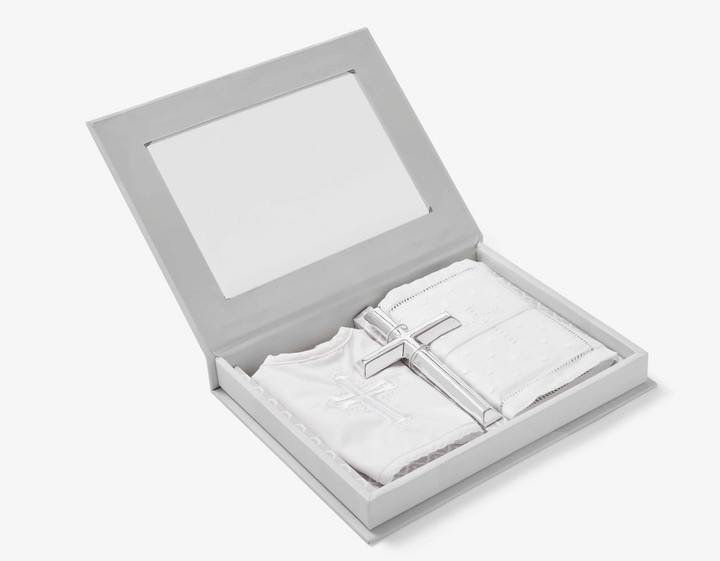 Boys' Bible, Cross, & Bib Christening Gift Set