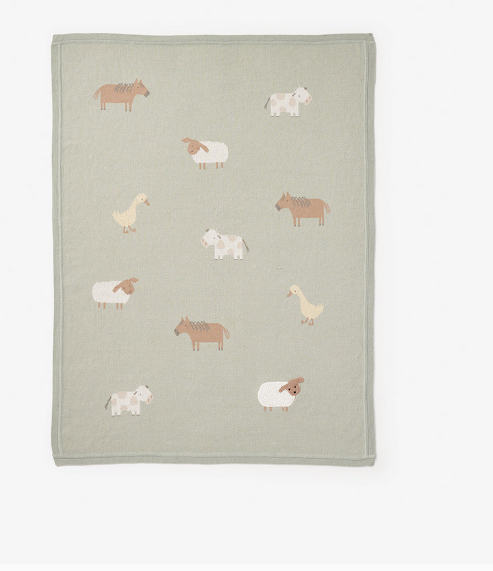 On the Farm Knit Blanket