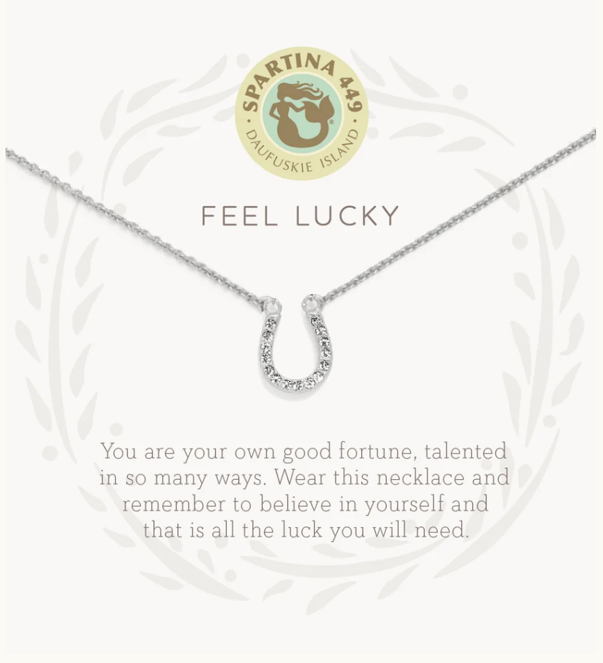 Sea La Vie Necklace 18" Feel Lucky/Horseshoe SIL
