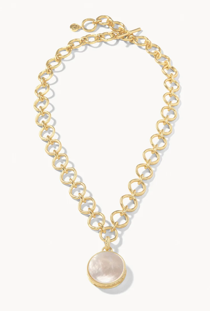 Naia Chunky Necklace 20" Pearlescent