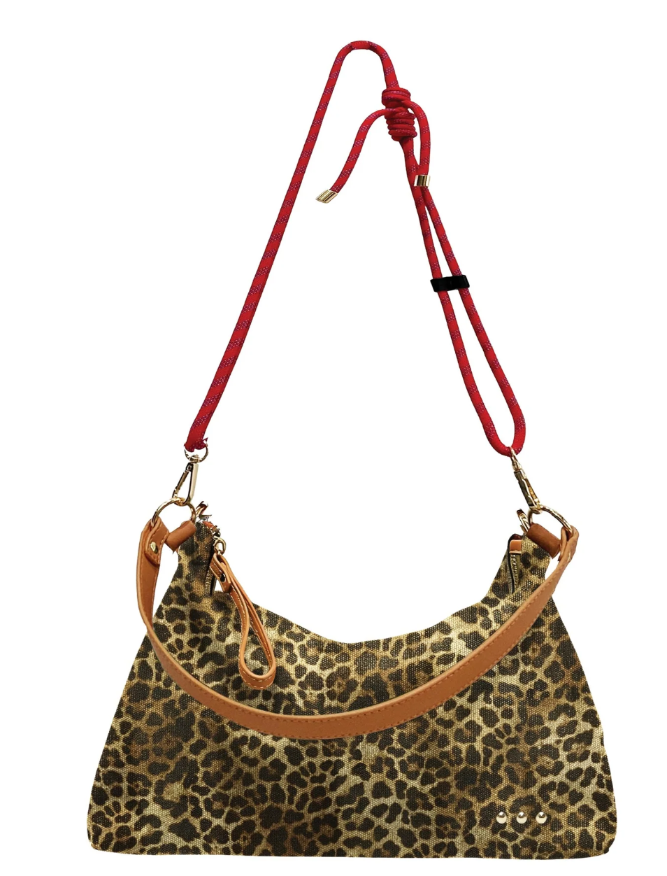 Cosette Canvas Shoulder Bag - Leopard