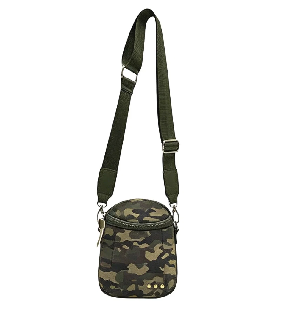 Ellie Nylon Crossbody Bag - Camo