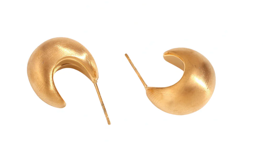 Alice Matte Gold Hoops