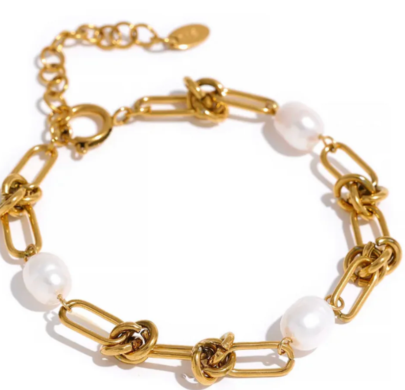 Pearl Rope Knot Bracelet