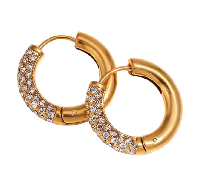 Jane Huggie Hoop Earrings