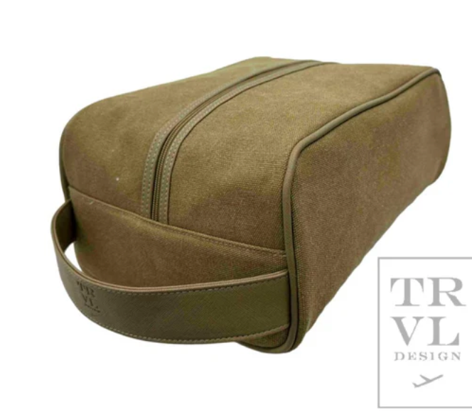 Men's Shoe Bag- Coated Canvas Hay