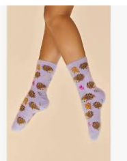 Powder - Tiny Hedgehogs Fuzzy Socks
