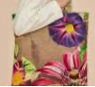 Powder - Oversized Botanicals Velvet Tote