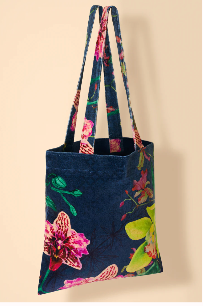 Powder - Exotic Evening Ink Velvet Tote