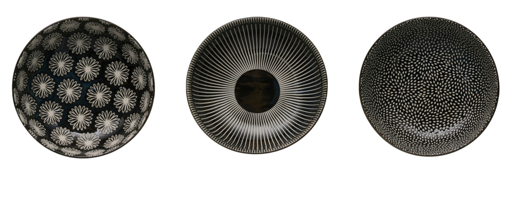 Stoneware Bowl, Midnight Blue
