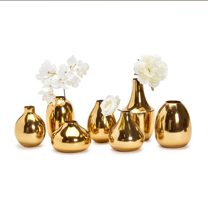 Gold-Plated Nickel Vases