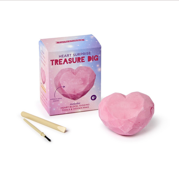 バッグ AnsDotsloevner HEART IN HIS EAR PINK DOT Heart Surprise Treasure Dig Kit in Gift Box – The Oaks Apparel Co.