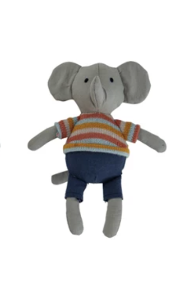 Plush Animal in Clothes, 4 Styles