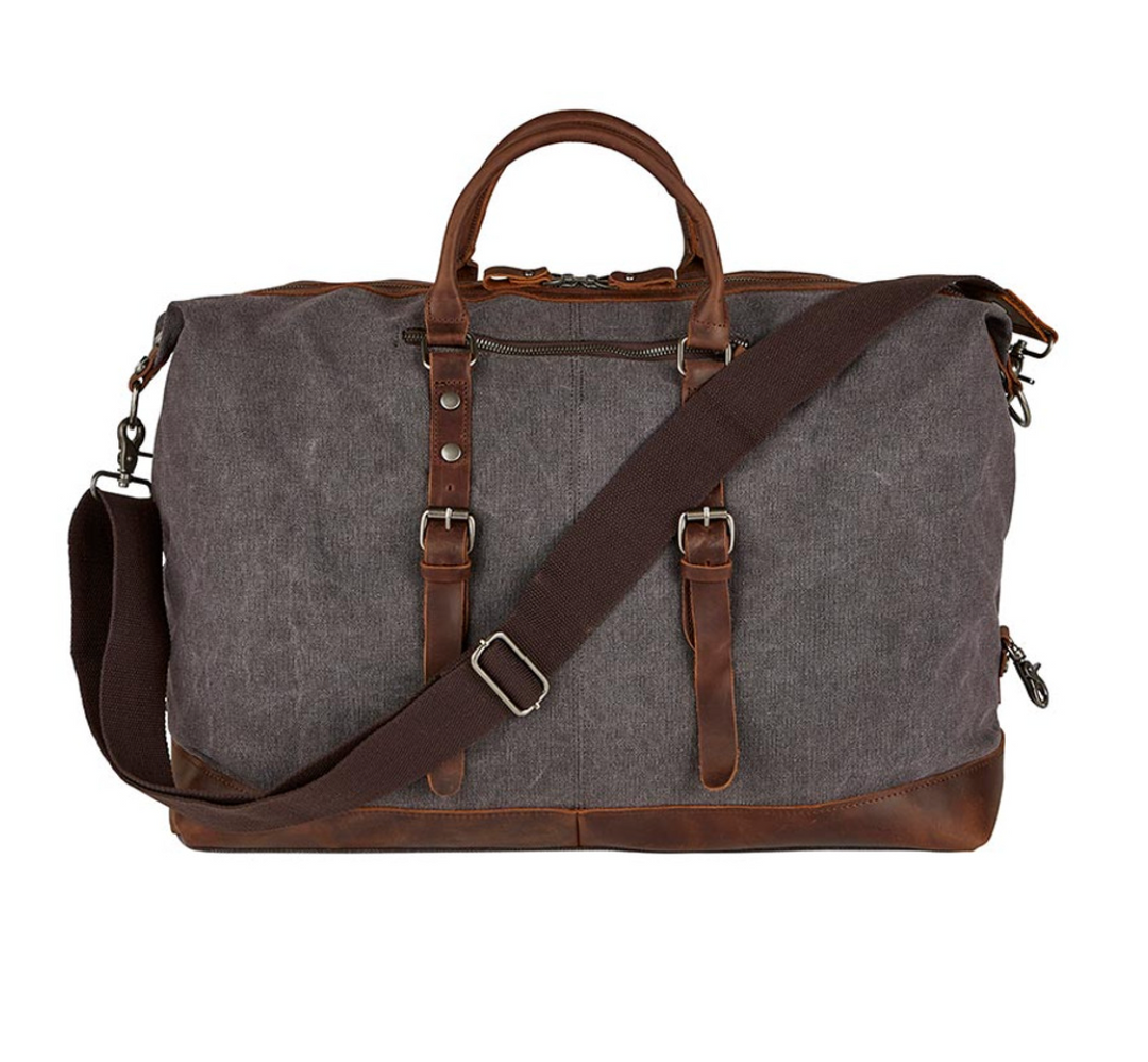 Canvas and Leather Vintage Duffle