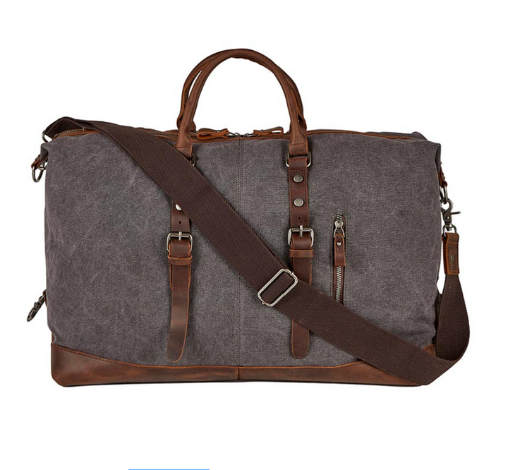 Canvas and Leather Vintage Duffle