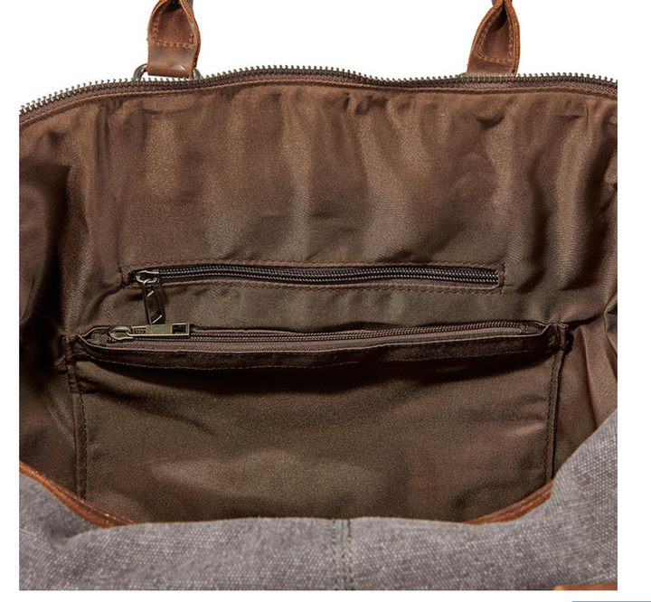 Canvas and Leather Vintage Duffle
