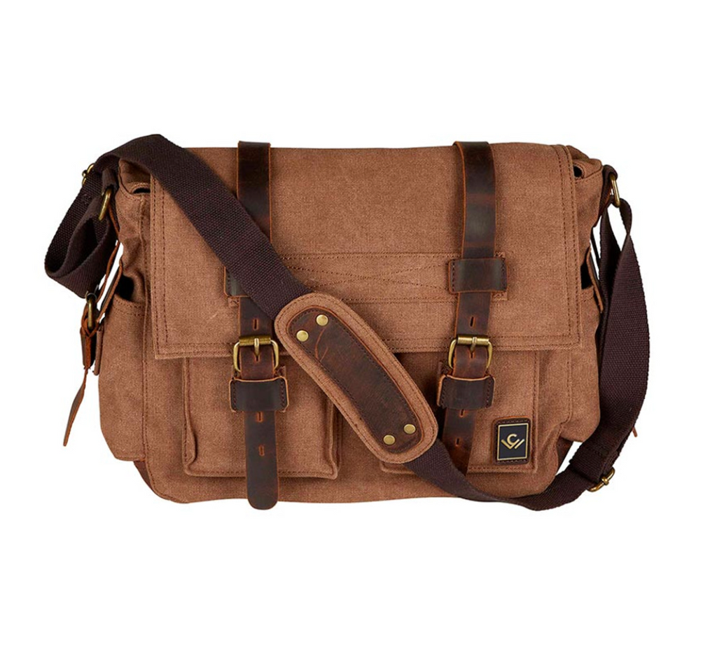Canvas Messenger Bag The Oaks Apparel Co