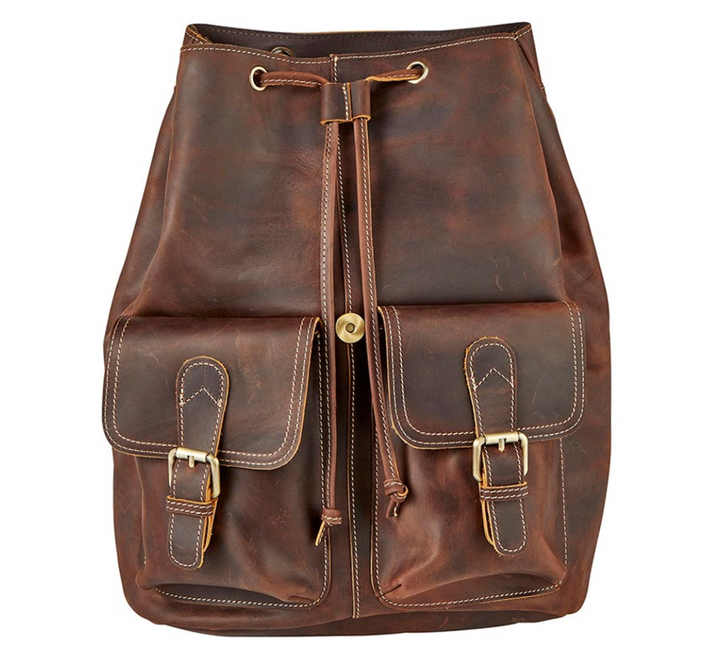 Crazy Horse Leather Backpack