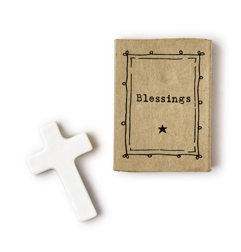 Cross Matchbox in Gift Box Designed by East of India - Porcelain