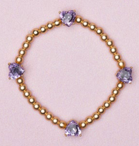 Boutique Chic Amethyst Love Bracelet