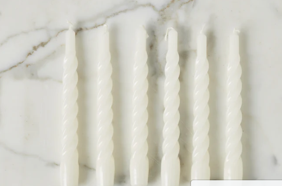 Oaks Apparel Twisted Taper Candles