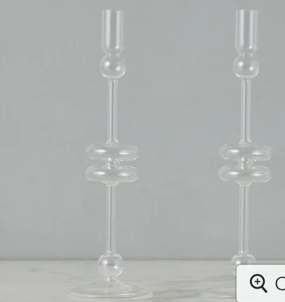 Clear Glass Candlestick