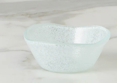 Glass Dipping Bowl, White