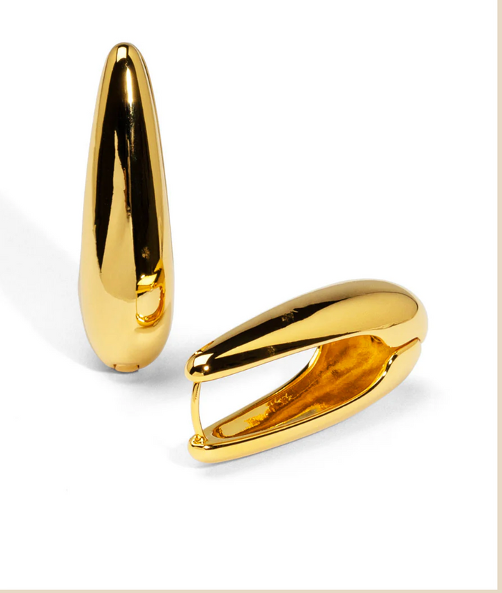 Mega Teardrop Hoop Earrings