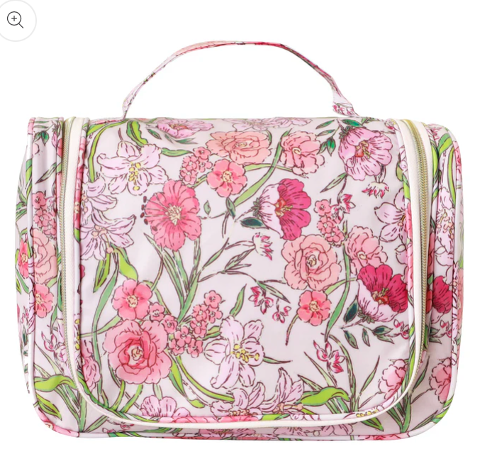 Essential Hanging Cosmetic Bag- Fleur Rose