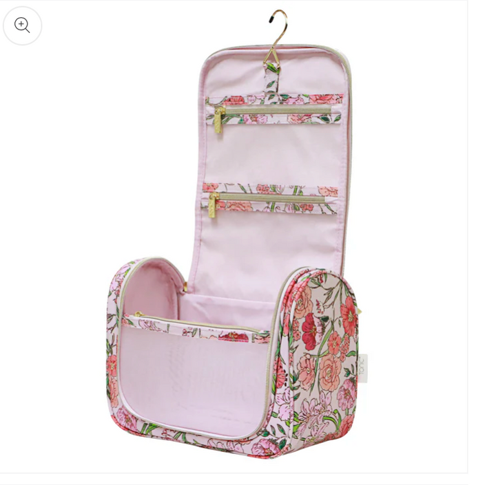 Essential Hanging Cosmetic Bag- Fleur Rose
