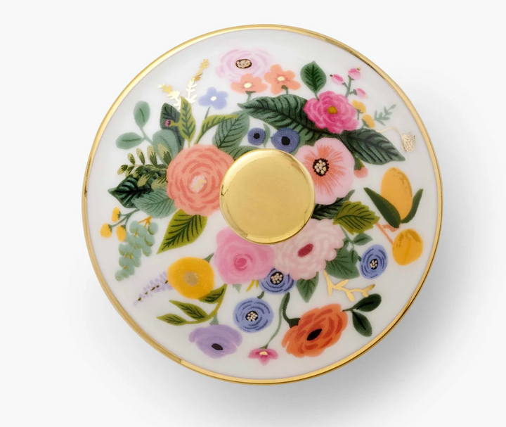 Garden Party Round Porcelain Box