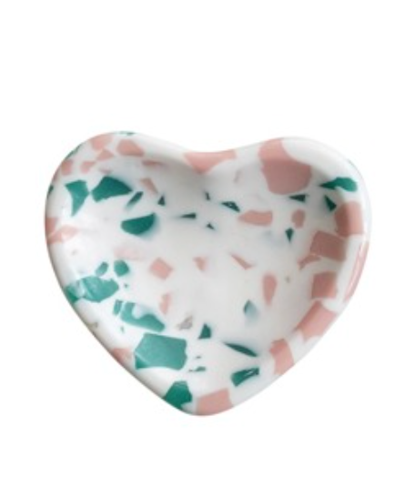 2-1/4"L x 2"W Resin Heart Trinket Dish