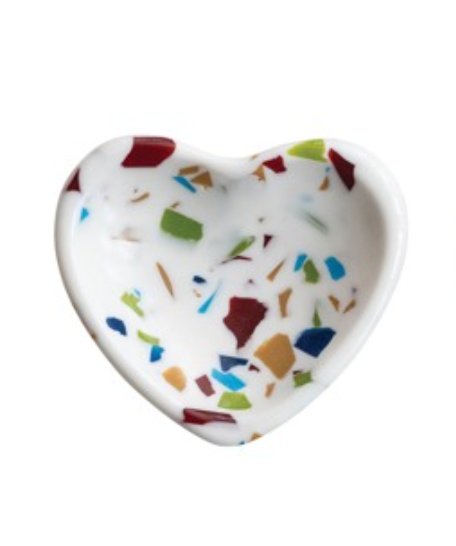 2-1/4"L x 2"W Resin Heart Trinket Dish