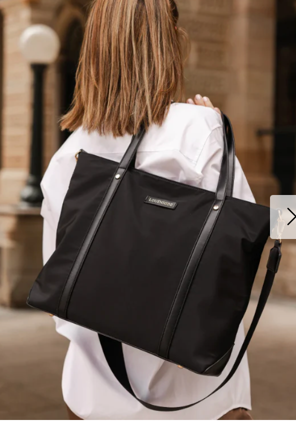 Nora Nylon Travel Tote - Black