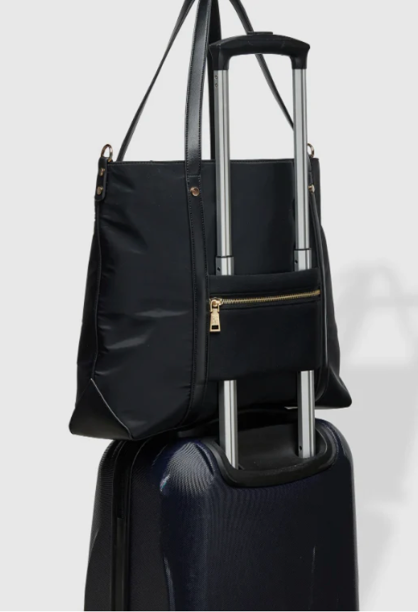 Nora Nylon Travel Tote - Black
